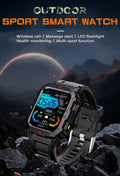 New Men'S Smart Watch LED Flashlight Outdoor Sports Smart Watch Wristwatch Health Monitoring Smart Watch